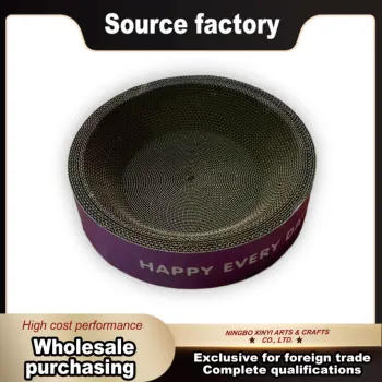 Round Cat Scratching Board and Cat Nest Combination