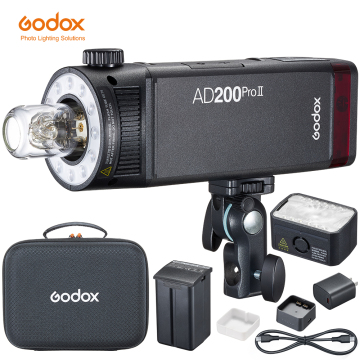 Godox AD200Pro II TTL 2.4G Wireless Pocket Flash for Photography and Video