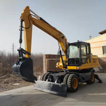 High Performance Hydraulic Wheel Excavator with 0.75 m³ Bucket Capacity