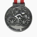 Mustdehörte Metall -Fahrrad -Finishermedaille