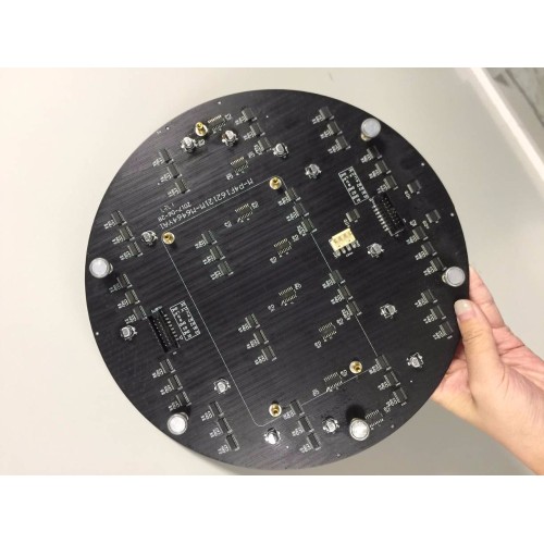 Remote control led circle display small led screen