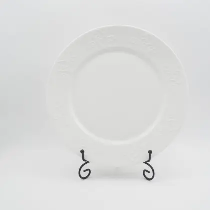Fresh style embossed dinnerware set new bone tableware set