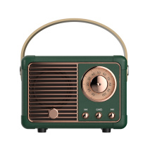 Vintage -Bluetooth -Leder im Freien drahtlose Lautsprecher im Freien