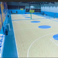 5.0mm thickness blue vinyl basketball flooring