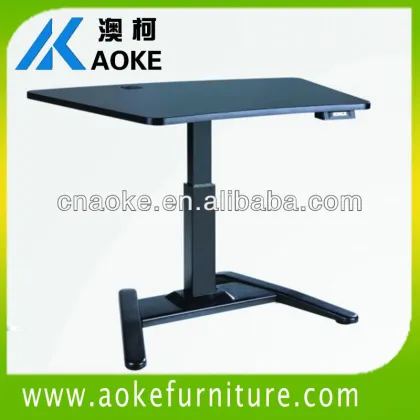 one leg adjustable height dining table