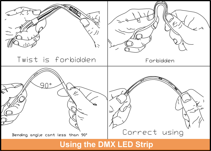 DMX512 RGB LED Rope Lights