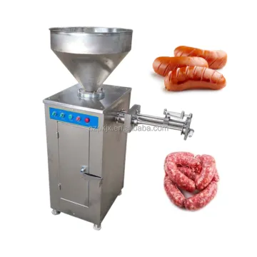 Professional Pneumatic Quantitative Sausage Filler: Pork and Chicken Sausage Stuffer with Twisting Machine