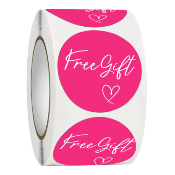 Wholesale Custom Rose Red Stickers & Labels - Free Gift Roll Self-Adhesive Private Label Packaging