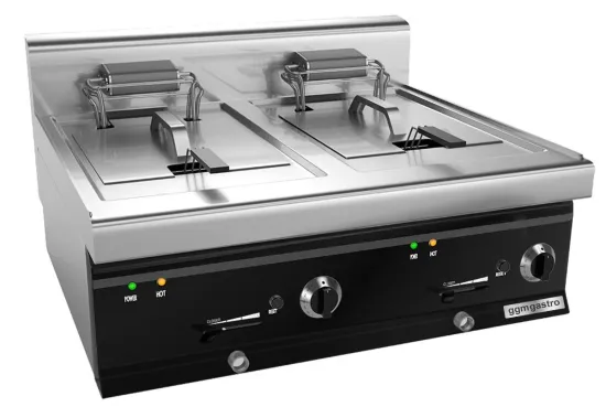 Commercial Industrial Chicken Pressure Chip Electric Gas Deep Fryers French Fries and Chicken Electric Fryer (efk873h-10+10N)