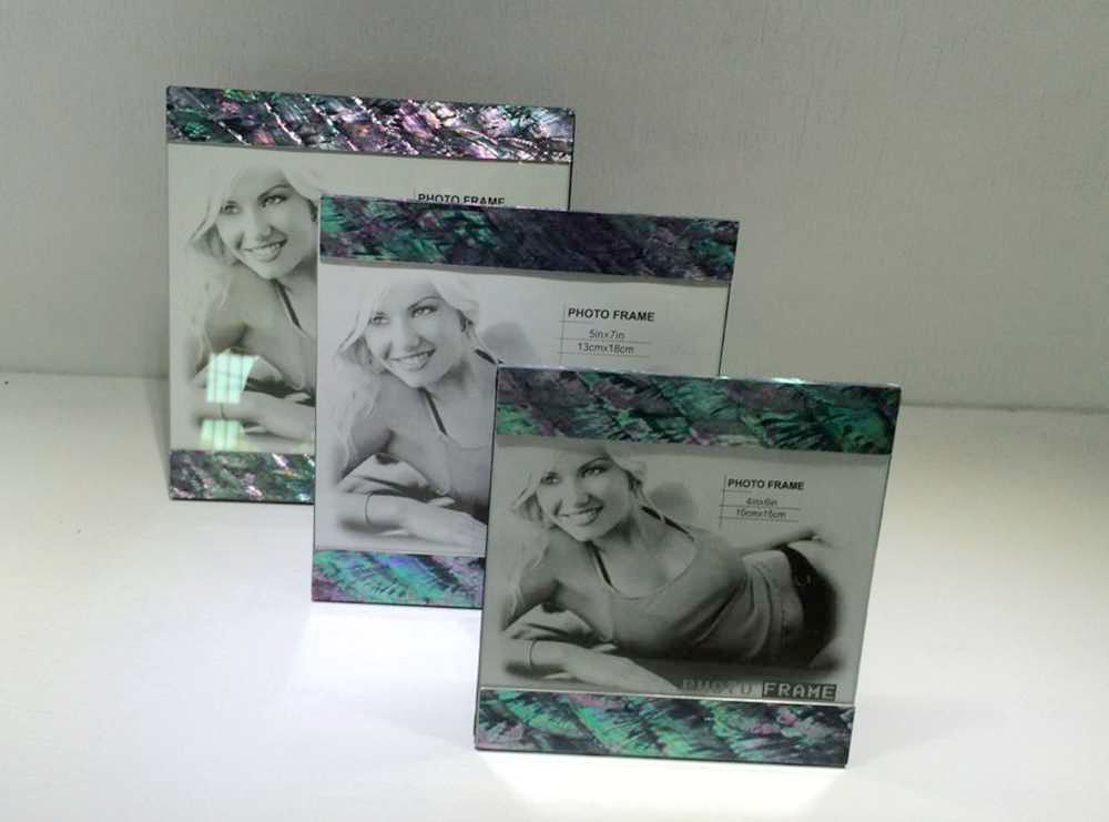 paua shell photo frame