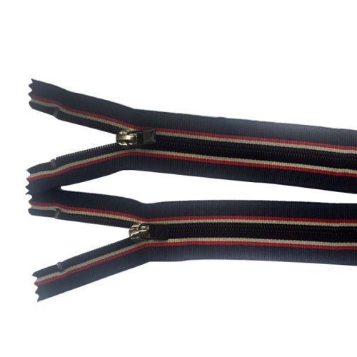 Slap-up stripe edge nylon zippers for clothing