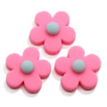 Cartoon Resin Flatback Flower Cabochon Craft Cute Petal With Round Ball Pisitl Charms Embellishment Diy Hairpin Ornament Making