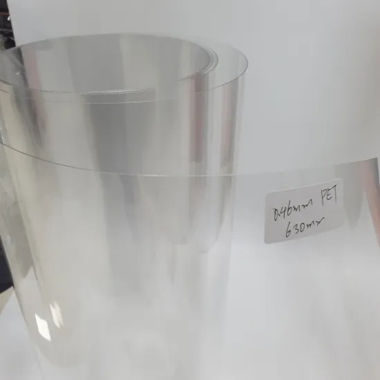 Food-grade RPET film roll for blister packaging