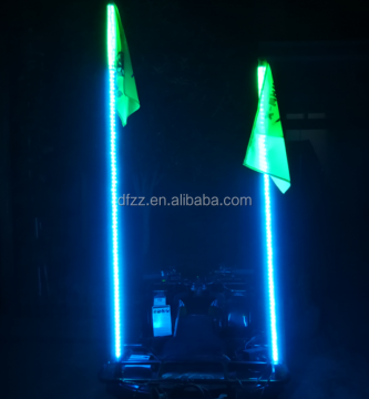 Shiner LED Lighted Flagpole with Safety Flag for ATV, UTV