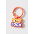 Design de chaveiro de plástico personalizado