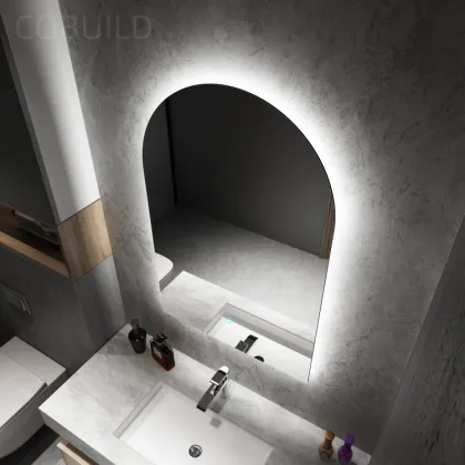 Customized Smart LED Mirror Touch Switch Wall Mirrors for Modern Home Decor