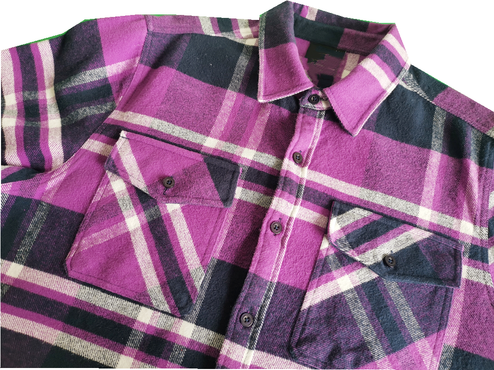 Pocket With Flaps Y D Cotton Flannel Shirt