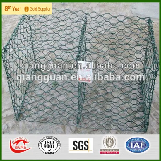 durable PVC coated gabion wire mesh / gabion mesh / gabion mesh box