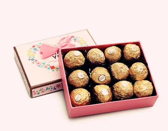 custom fancy luxury empty chocolate packaging boxes