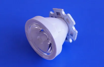 20mm Cree Xpe High Power Led Pmma Led Lens , Led Reflectors For Led Flashlight