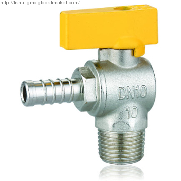 Angle Gas Ball Valve(DN10 x M1/2\")