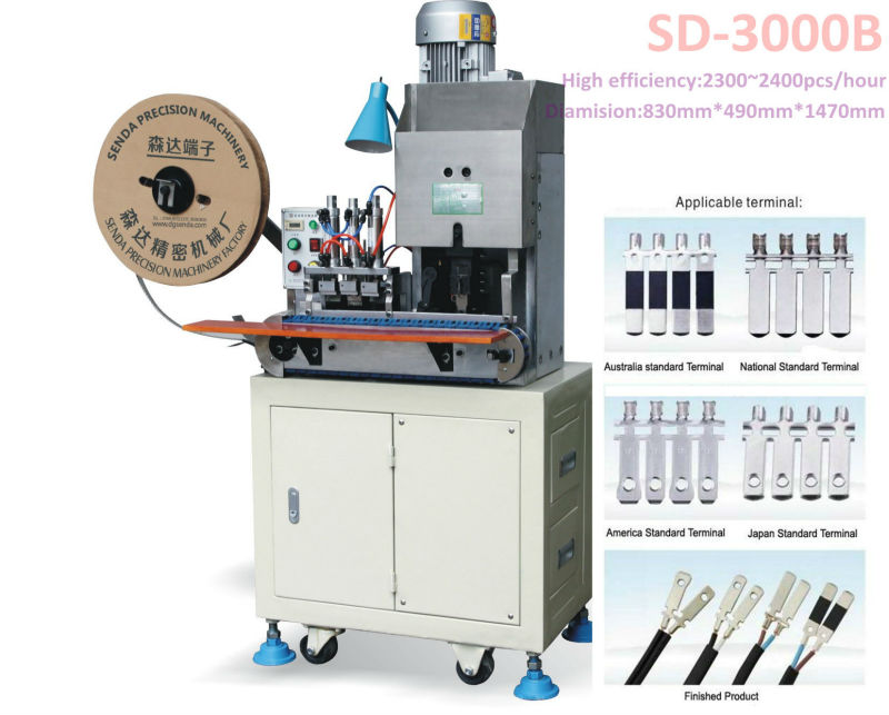 SD-3000b Fully Automatically Terminal Crimping Connecting Punching Pressing Machinery