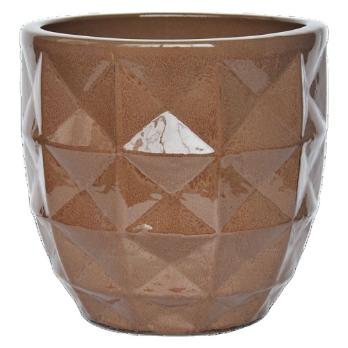 Plant Pots Round Diamond Pot Customized Ceramic Round Pots Ceramic Manufactory