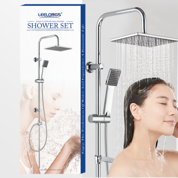 Yuyao Rainshower Factory Round Stainless Steel High Pressure Bathroom Shower Sets