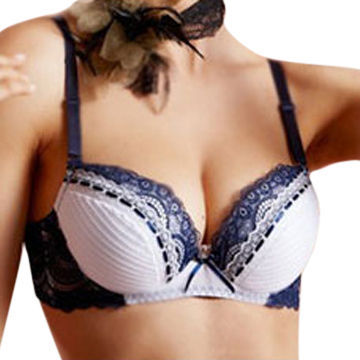 Lace Padded Bras, Made of Sexy Lace, Custom Logo and Brand Name are Welcome, OEM Bras Factory