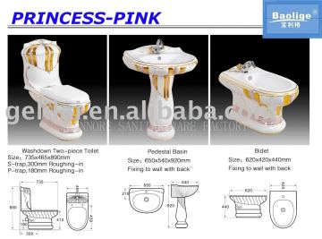 Decorated Sanitary Ware Suite