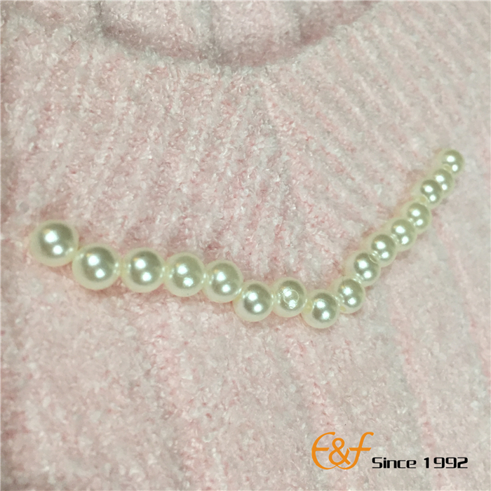  Graceful Sweater with Hand Pearl