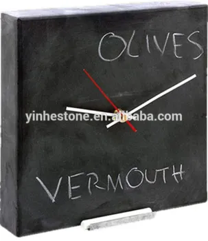 Creative slate hanging clock, slate wall clock