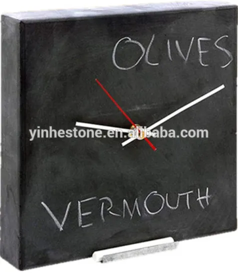 Creative slate hanging clock, slate wall clock
