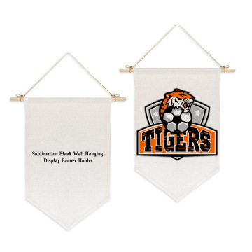 Custom Linen Wall Hanging Christmas Decoration Pennant Flags