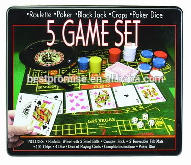 5 Game Poker Set