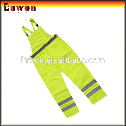 Yellow Design Reflective Waterproof Bib Pants