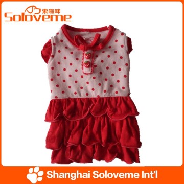 Hot Sale beautiful cheap strawberry dots skirt