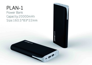 2017 Latest 20000mah lithium battery power bank slim