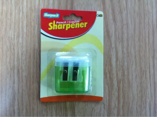 plastic colourful kids pencil sharpener