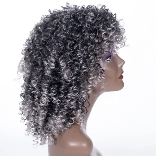 2021 Wholesale Price Curly Wigs with Lace Frontal Ombre Color Synthetic Wigs For Black women