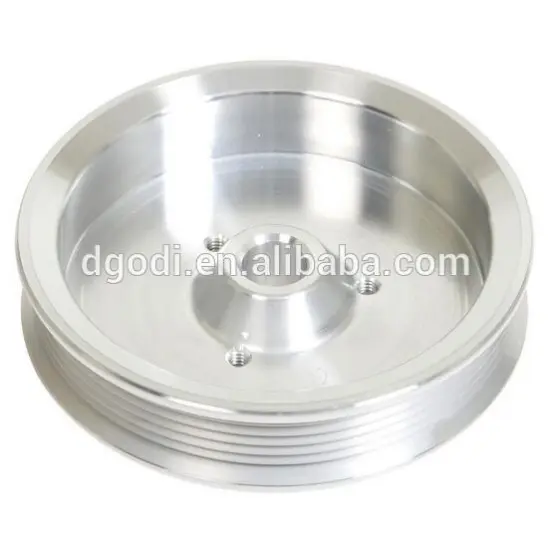 Sheet metal pulley for air compressor power steering pulley