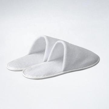 White Hotel velvet slippers