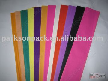colour wrapping crepe paper