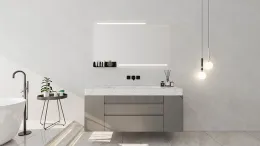 Durable Stainless Steel Bathroom Cabinets with Modern Design