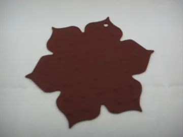 maple leaf shape silicone cupmat /placemat