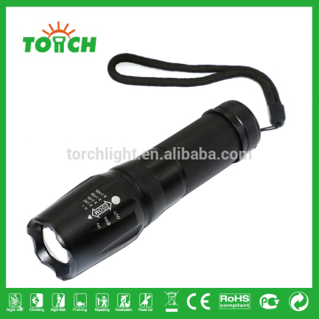 2017 wholesale zoomable T6 bulb 18650 battery 5 modes led emergency light with pocket clip waterproof led emergency light