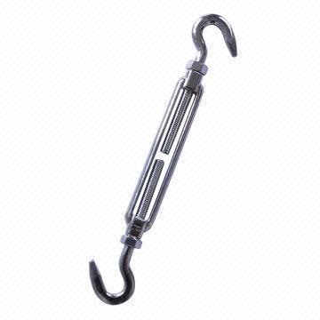 Stainless Steel European Type Turnbuckle with Hook and Hook, and Lock Nut Each End