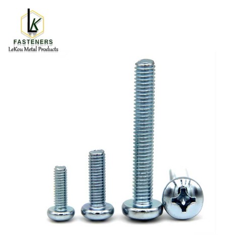 Стальные винты с потайной головкой и крестообразным шлицем