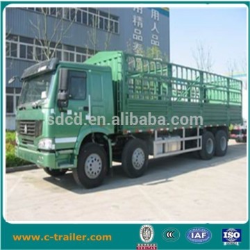 2013 China made Sinotruk 40 ton fence Truck 336hp 8x4 /cargo trucks for sale