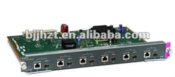 Cisco original WS-X4506-GB-T Cisco Catalyst 4500 6-Port 10/100/1000 RJ-45 PoE IEEE 802.3af and 1000BASE-X (SFP)